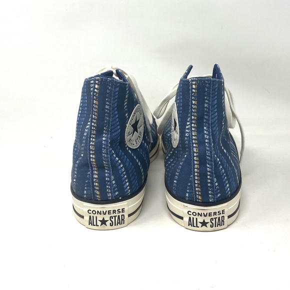 💖MEGA SALE💖Converse Chuck Taylor All Star Summer Stripes Men’s Blue  171898C - Picture 3 of 8